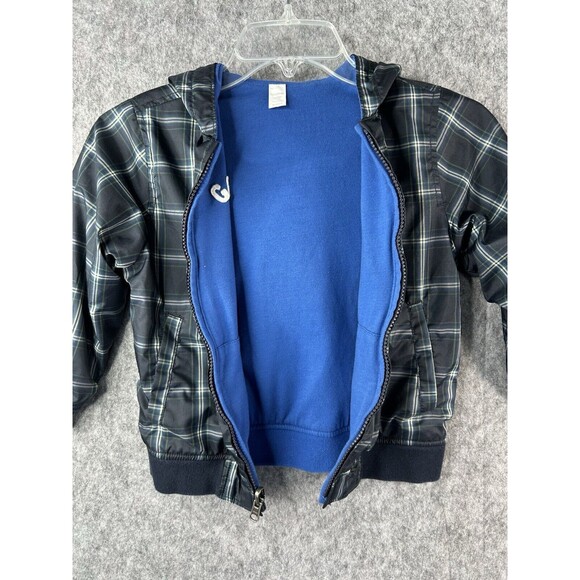 Baby Gap Plaid Reversible Coat Size Toddler 5 Years - Picture 5 of 8